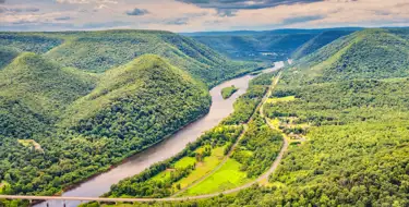 Susquehanna River Bucktail Trail in Pennsylvania