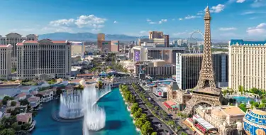 Image of Las Vegas Strip on a sunny day. Find self storage units in Las Vegas.